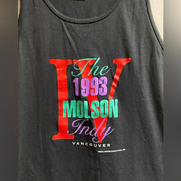 Vintage 1993 Molson Indy Vancouver tank top Sz XL - Picture 1 of 9
